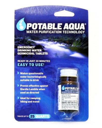  Potable Aqua Drinking Water Germicidal Tablets