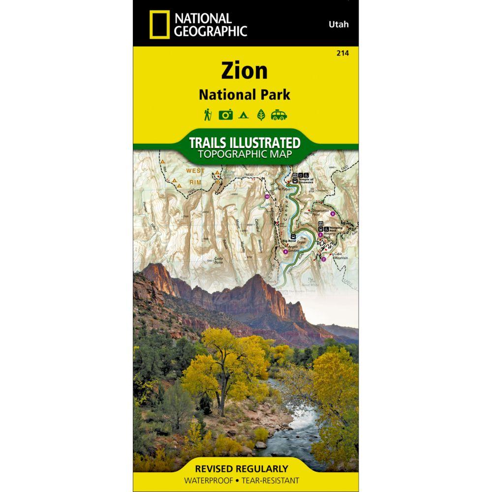  Zion National Park Trail Map