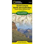Grand Canyon North and South Rims Trail Map
