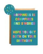 Happiness and S'Mores Birthday Card
