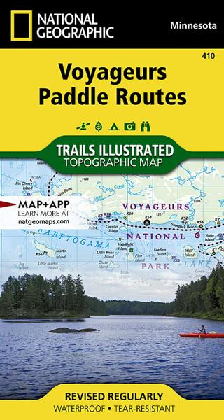  Voyageurs Paddle Routes Map