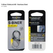  S- Biner Slidelock # 2 - Stainless Steel