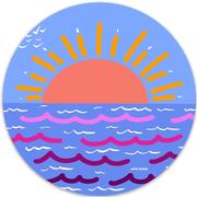 Sunset Sticker