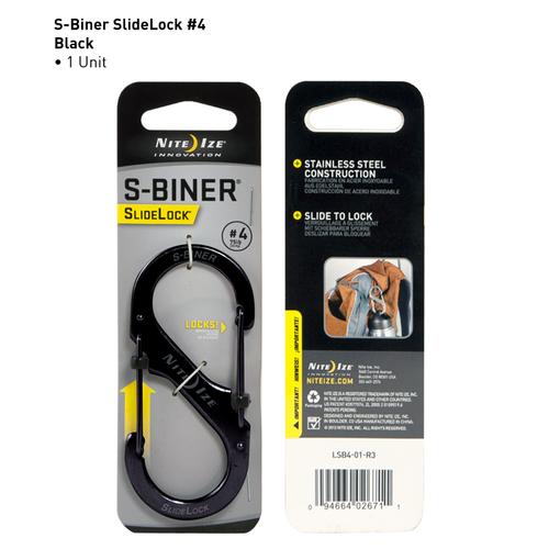  S- Biner Slidelock # 4 (Black)