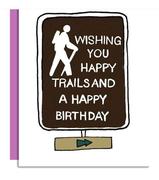 Happy Trails Bday Card