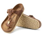 Women's Gizeh Braided Oiled Leather Sandal