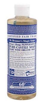  Dr.Bronners Peppermint 16 Oz Soap